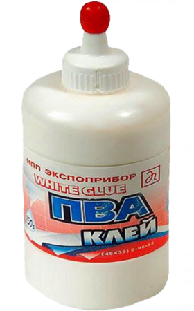 Клей на прозрачном фоне