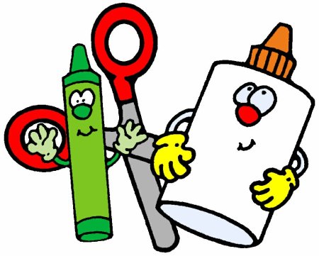 Ножницы клей на прозрачном фоне