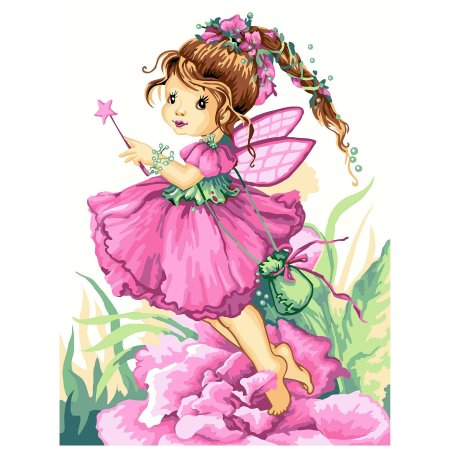 Набор для рисования Attivio картина по номерам Фея dm006