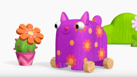 Кошечка мяу деревяшки