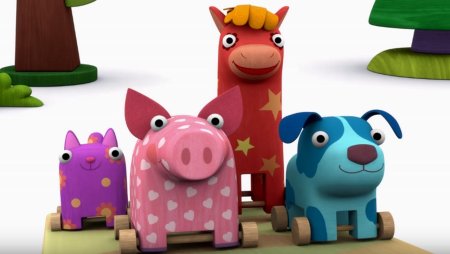 Деревяшки мультфильм