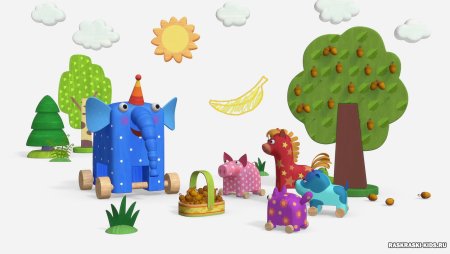 Герои мультфильма деревяшки