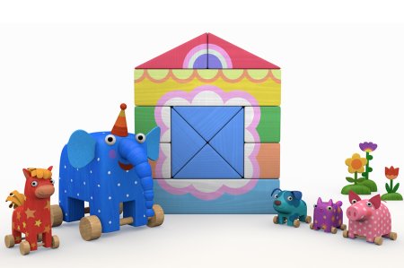 Герои мультика деревяшки