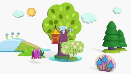 Деревья из мультика деревяшки