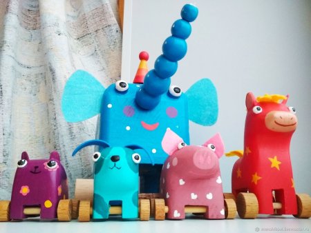Игрушки деревяшки из мультика