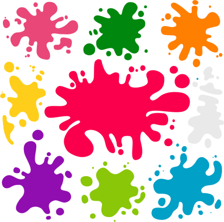 Клякса на прозрачном фоне