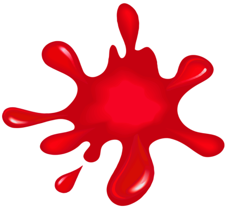 Клякса на прозрачном фоне