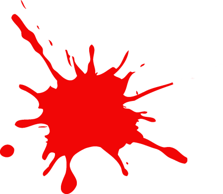 Клякса на прозрачном фоне