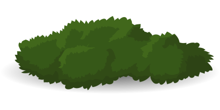 Кусты мультяшные