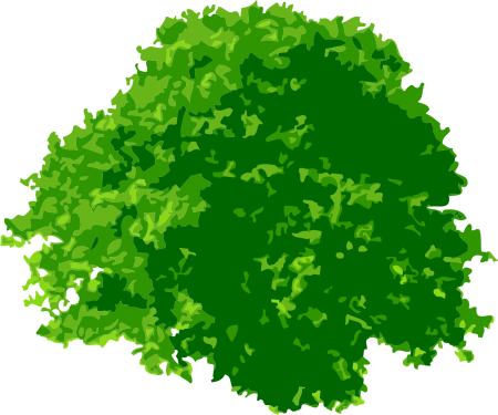 Кусты мультяшные