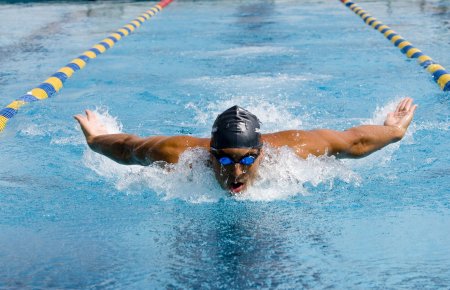 Пловцы на старте Баттерфляй