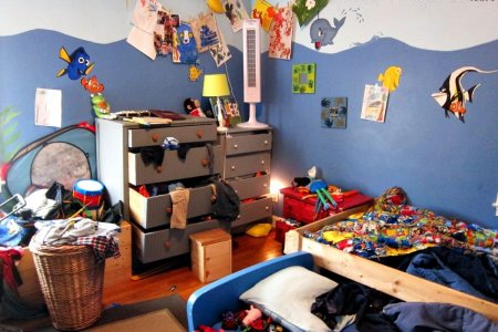 Беспорядок в детской комнате