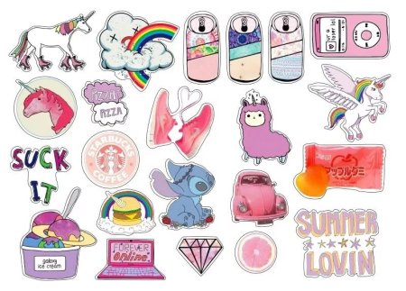 Красивые наклейки