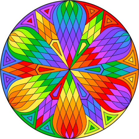 Узор в круге