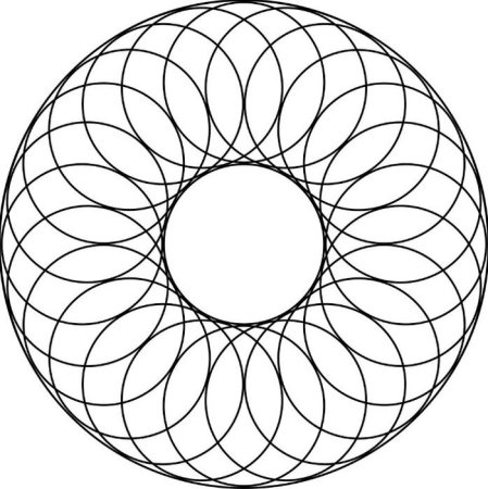 Круговой орнамент геометрический