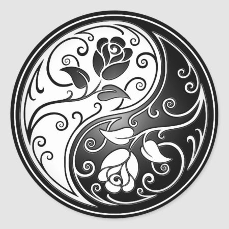 Орнамент в круге черно белый