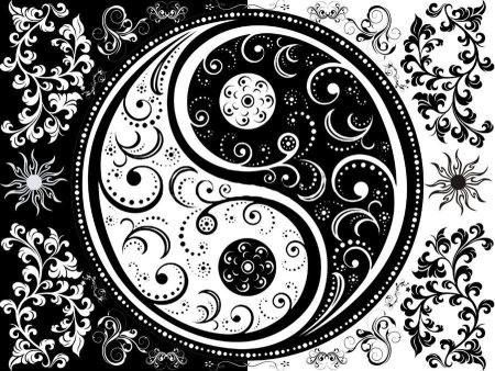 Черно белые узоры