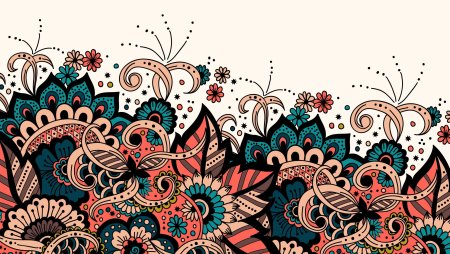 Восточный цветочный узор