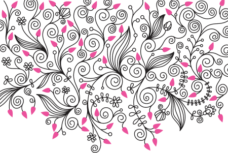 Красивый цветочный орнамент