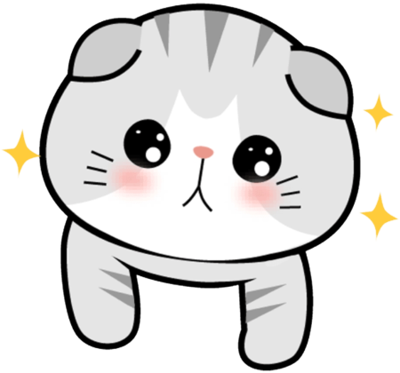 Милый котик рисунок