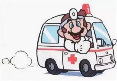 Машина скорой помощи мультяшная