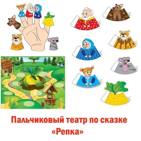 Пальчиковый театр сказка Репка