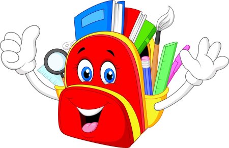 Школьные принадлежности иллюстрации