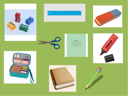 Карточки школьные принадлежности для детей