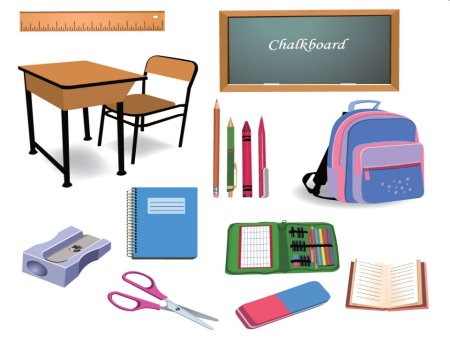 Школьные принадлежности для детей