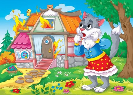 Теремок из сказки Кошкин дом