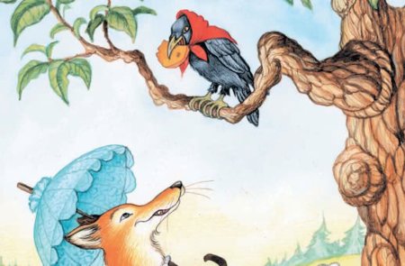 Ворона и лисица. Басни