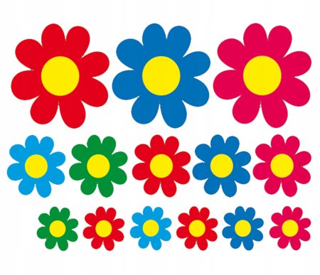 Разноцветные цветочки