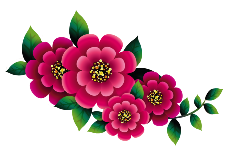 Яркие цветы для вырезания