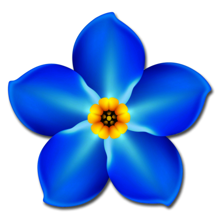 Цветы мультяшные