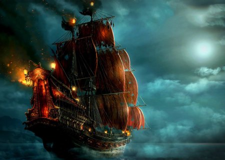 Стремление корабль пираты Карибского моря