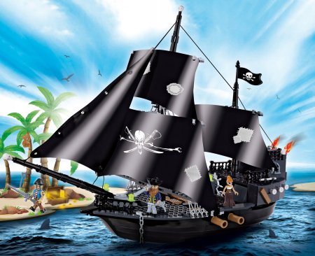 Конструктор Cobi Pirates 6021 пиратский Фрегат
