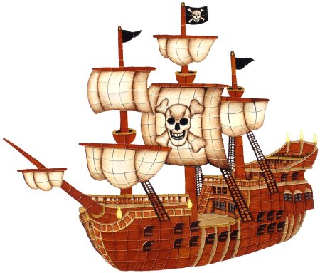 Пиратский корабль для детей