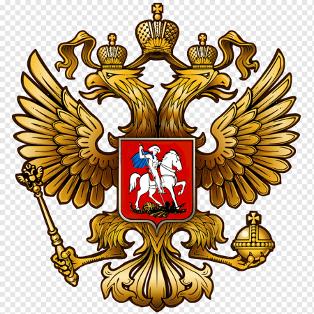 Герб России на геральдическом щите