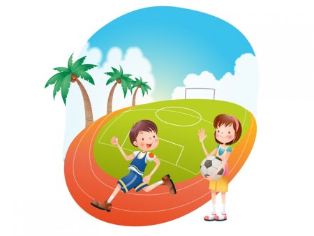 Дети лето спорт