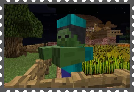 Майнкрафт деревенский зомби