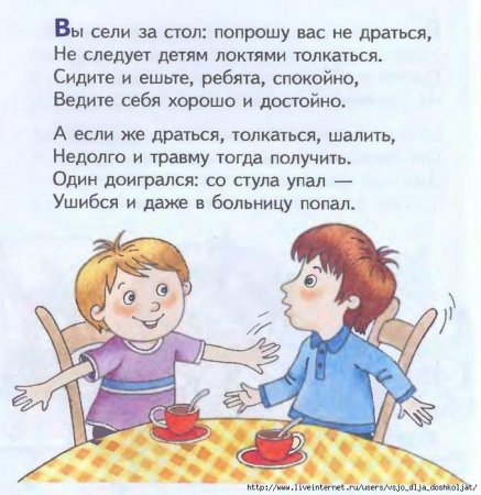 Стих про этикет для детей