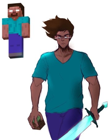 Майнкрафт ХЕРОБРИН И Стив