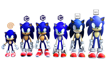 Эволюция ежа Соника