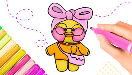 Уточка лалафанфан для рисования