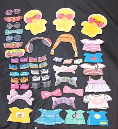 Идеи одежды для бумажной уточки