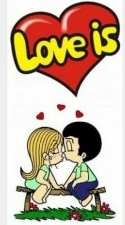 Рисунки из жвачки Love is