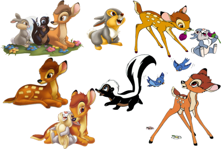 Бэмби герои мультика