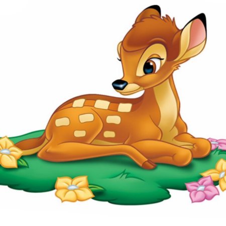 Бэмби на прозрачном фоне