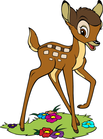 Олененок мультяшный