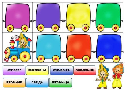 Паровозик дни недели